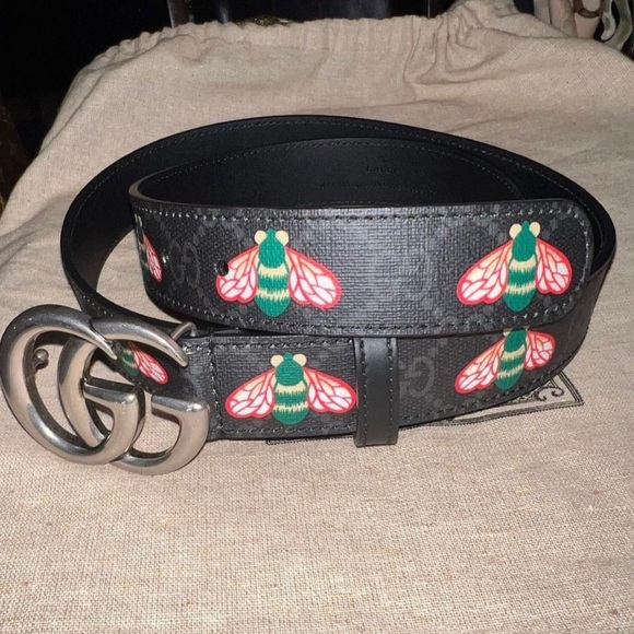 GG Marmont 414516 thin belt with bees  Size 95-38 - Picture 6 of 9